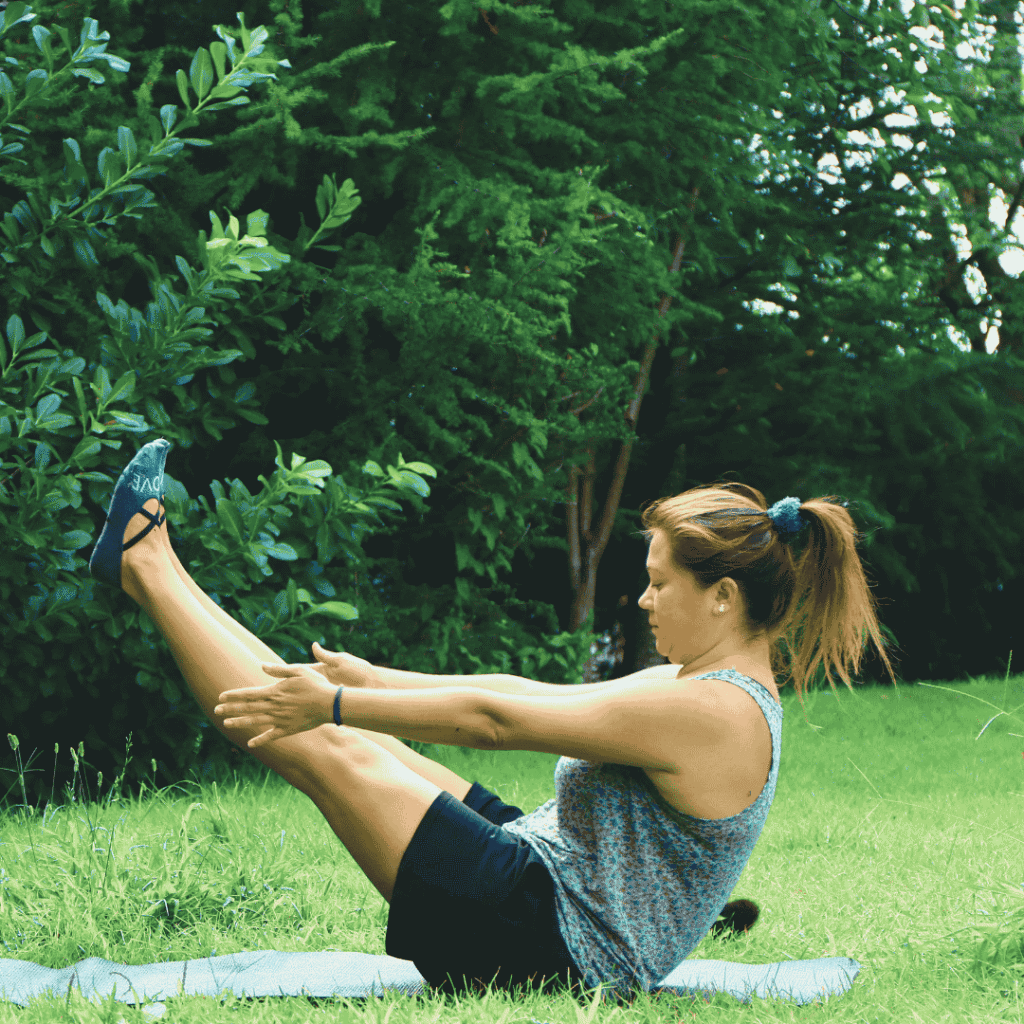 Boat pose for core strength
