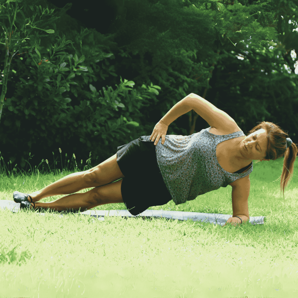 Side plank for core stability