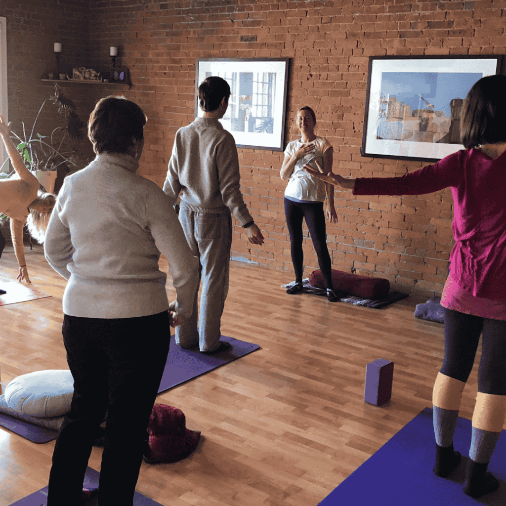 Yoga therapy group session PRYT 